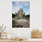 Tempel an der archäologischen Stätte Muyil. El Cas Poster (Küche)