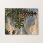 Tempel an einem Bergsee Puzzle (Horizontal)