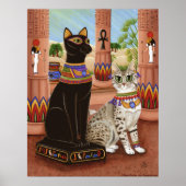 Tempel Bastet Ägypten Bast Goddess Cat Poster (Vorne)