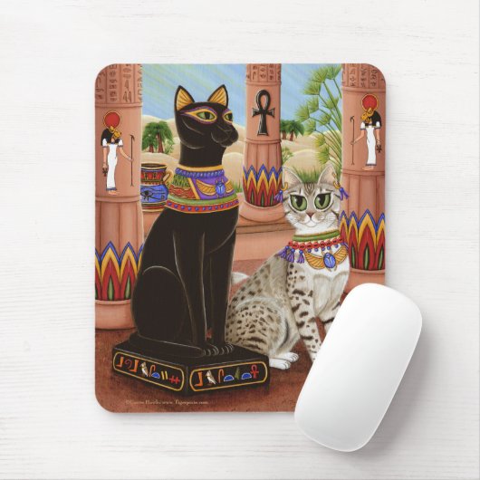Tempel Bastet Ägypten der Bast-Göttin-Katze Mousepad (Mit Mouse)
