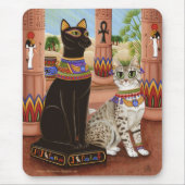 Tempel Bastet Ägypten der Bast-Göttin-Katze Mousepad (Vorne)