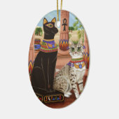 Tempel Bastet Ägypten der Keramik Ornament (Links)