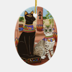 Tempel Bastet Ägypten der Keramik Ornament