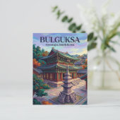 Tempel Bulguksa Südkorea Postkarte (Stehend Vorderseite)