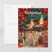 Tempel Bulguksa Südkorea Postkarte (Vorne/Hinten)