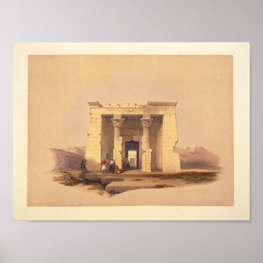 Tempel Dandour—Nubia Poster (Vorne)