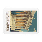 Tempel der Artemis Sieben Weltwunder der Kunst Magnet (Horizontal)
