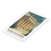 Tempel der Artemis Sieben Weltwunder der Kunst Magnet (Linke Seite)