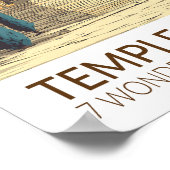 Tempel der Artemis Sieben Weltwunder Kunst Poster (Ecke)