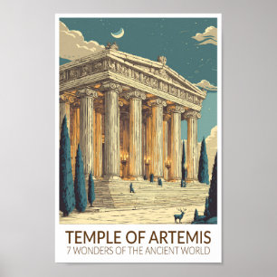 Tempel der Artemis Sieben Weltwunder Kunst Poster
