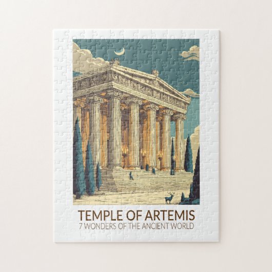 Tempel der Artemis Sieben Weltwunder Kunst Puzzle (Vertikal)