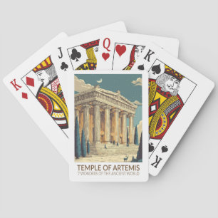 Tempel der Artemis Sieben Weltwunder Kunst Spielkarten