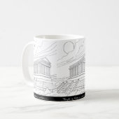 Tempel der Artemis-Tasse Kaffeetasse (Vorderseite Links)