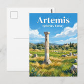 Tempel der Artemis Türkei Postkarte (Vorne/Hinten)
