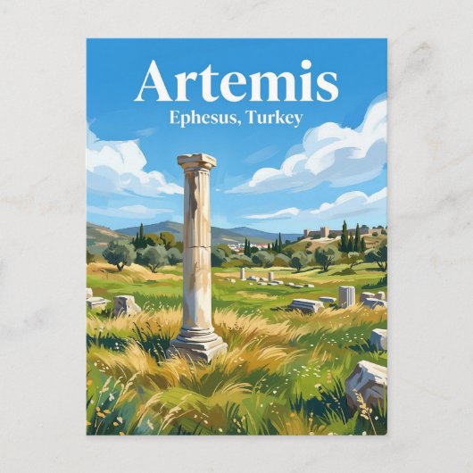 Tempel der Artemis Türkei Postkarte (Vorderseite)