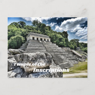 Tempel der Inschriften, Palenque, Mexiko Postkarte