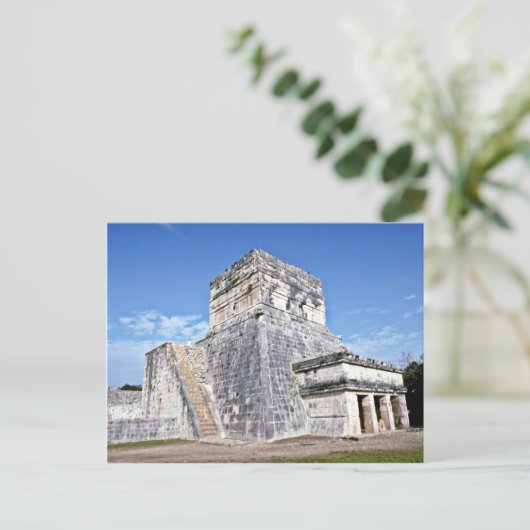 Tempel der Jaguare, Chichen Itza Postkarte (Stehend Vorderseite)