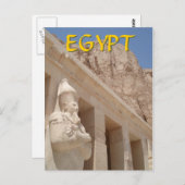 Tempel der Königin Hatshepsut Postkarte (Vorne/Hinten)