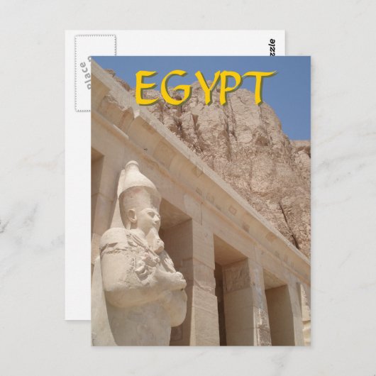 Tempel der Königin Hatshepsut Postkarte (Vorne/Hinten)