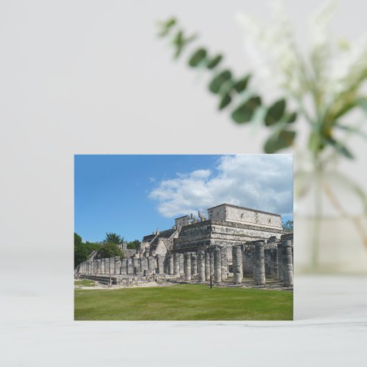 Tempel der Krieger Postkarte (Stehend Vorderseite)