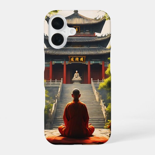 Tempel der Ruhe iPhone 16 Hülle (Rückseite)