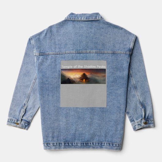 Tempel der Schattenberge Jeansjacke (Rückseite)