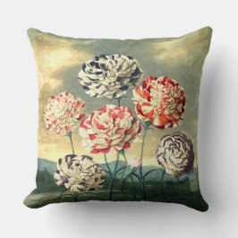 Tempel der Vintagen Blumenkissen der Flora Kissen