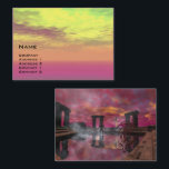 TEMPEL DER WASSER-Science Fiction Visitenkarte<br><div class="desc">Animationsrahmen aus dem 3D-Film Hyperion World.</div>