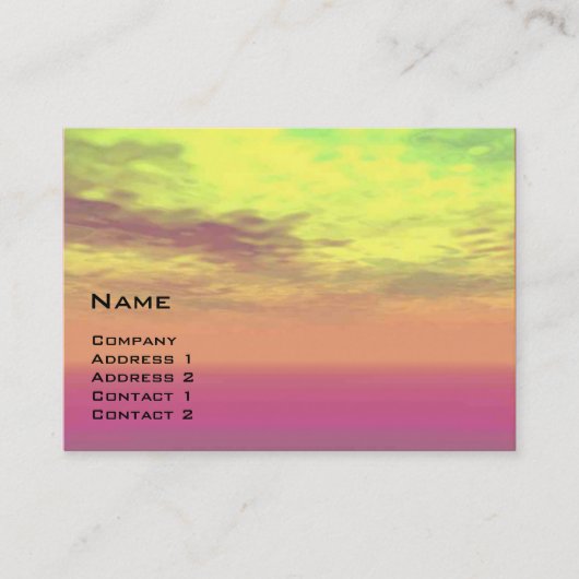 TEMPEL DER WASSER-Science Fiction Visitenkarte (Vorderseite)