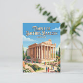 Tempel des Bacchus Libanon Postkarte (Stehend Vorderseite)