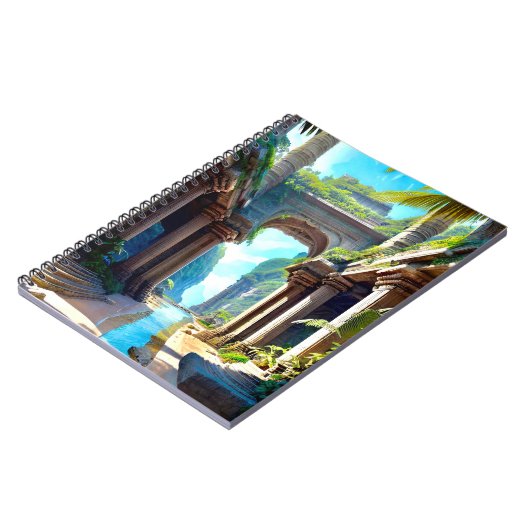 Tempel des Lemuria-Notebooks Notizblock (Linke Seite)