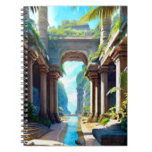 Tempel des Lemuria-Notebooks Notizblock (Vorderseite)