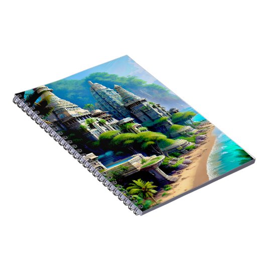 Tempel des Lemuria-Notebooks Notizblock (Rechte Seite)