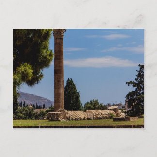 Tempel des Olympischen Zeus, Athen, Griechenland Postkarte