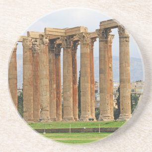 Tempel des Olympischen Zeus, Athen, Griechenland R Getränkeuntersetzer