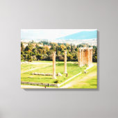 Tempel des Olympischen Zeus, Athen Leinwanddruck (Vorderseite)