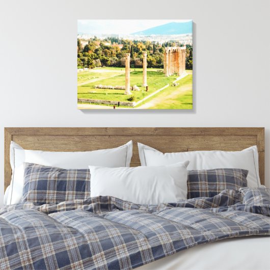Tempel des Olympischen Zeus, Athen Leinwanddruck (Insitu (Schlafzimmer))