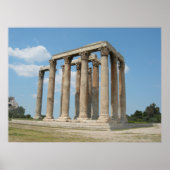 Tempel des Olympischen Zeus (Athen) Poster (Vorne)