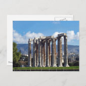 Tempel des Olympischen Zeus Postcard Postkarte (Vorne/Hinten)
