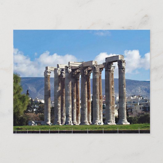 Tempel des Olympischen Zeus Postcard Postkarte (Vorderseite)