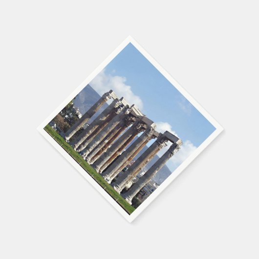 Tempel des Olympischen Zeus Serviette (Ecke)