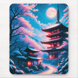Tempel des Schnees und der Blüten (Yukizakura no T Mousepad