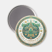 Tempel des Smaragd-Buddha (Wat Phra Kaew) Magnet (Vorderseite/Rückseite)