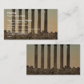 Tempel des Sun, Vorderansicht, Baalbek, Heiliges Visitenkarte (Vorne/Hinten)