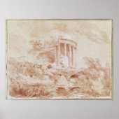 Tempel des Sybil in Tivoli Poster (Vorne)