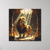 Tempel des Wissens – Die ewige Bibliothek Leinwanddruck (Vorderseite)