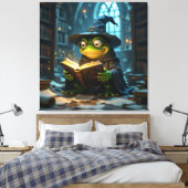 Tempel des Wissens – Die ewige Bibliothek Leinwanddruck (Insitu (Schlafzimmer))