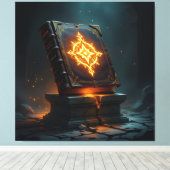 Tempel des Wissens – Die ewige Bibliothek   Leinwanddruck (Insitu (Holzboden))