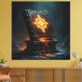 Tempel des Wissens – Die ewige Bibliothek   Leinwanddruck (Insitu (Wohnzimmer))