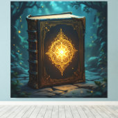 Tempel des Wissens – Die ewige Bibliothek Leinwanddruck (Insitu (Holzboden))